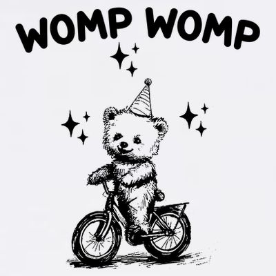 Womp Womp Bear Funny Retro T-Shirt