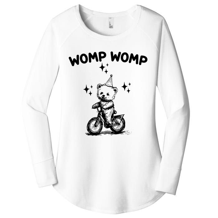 Womp Womp Bear Funny Retro Women's Perfect Tri Tunic Long Sleeve Shirt