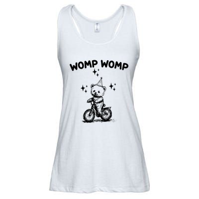 Womp Womp Bear Funny Retro Ladies Essential Flowy Tank
