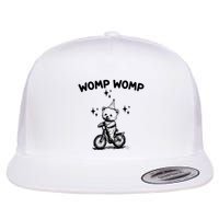 Womp Womp Bear Funny Retro Flat Bill Trucker Hat