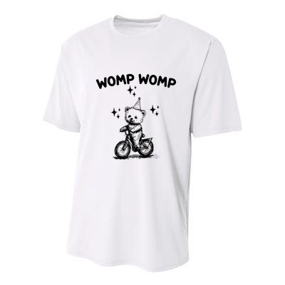 Womp Womp Bear Funny Retro Youth Performance Sprint T-Shirt