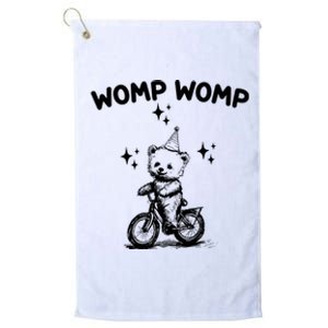 Womp Womp Bear Funny Retro Platinum Collection Golf Towel