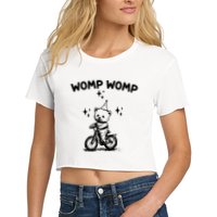 Womp Womp Bear Funny Retro Crop Top