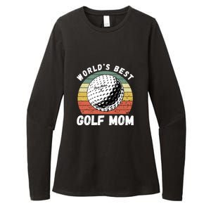 Women's World Best Mom Golf Gift For Mother's Day Womens CVC Long Sleeve Shirt