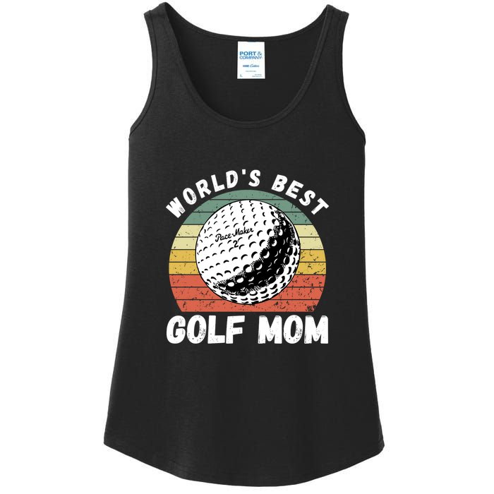 Women's World Best Mom Golf Gift For Mother's Day Ladies Essential Tank