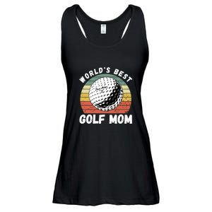 Women's World Best Mom Golf Gift For Mother's Day Ladies Essential Flowy Tank