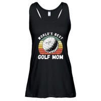 Women's World Best Mom Golf Gift For Mother's Day Ladies Essential Flowy Tank