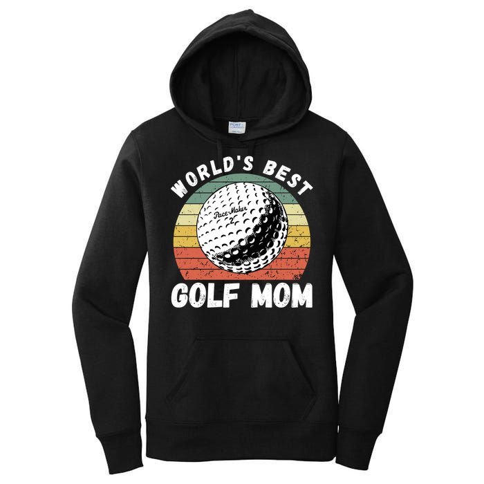 Women's World Best Mom Golf Gift For Mother's Day Women's Pullover Hoodie