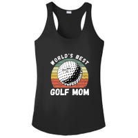 Women's World Best Mom Golf Gift For Mother's Day Ladies PosiCharge Competitor Racerback Tank