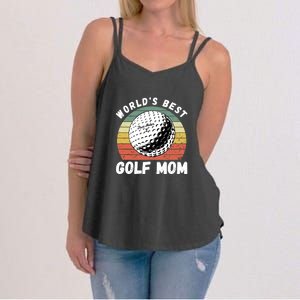 Women's World Best Mom Golf Gift For Mother's Day Women's Strappy Tank