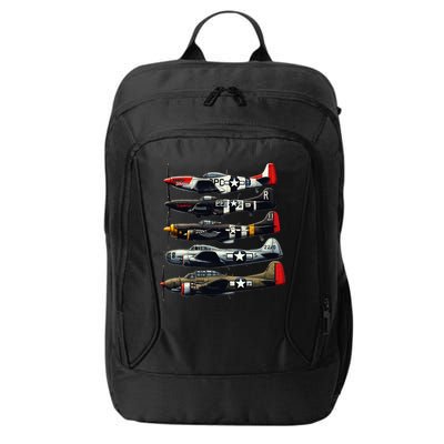 Ww2 Warplanes B 17 P51 Mustang F4u Corsair P40 Warhawk City Backpack