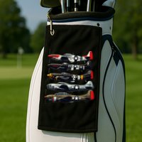 Ww2 Warplanes B 17 P51 Mustang F4u Corsair P40 Warhawk Golf Towel