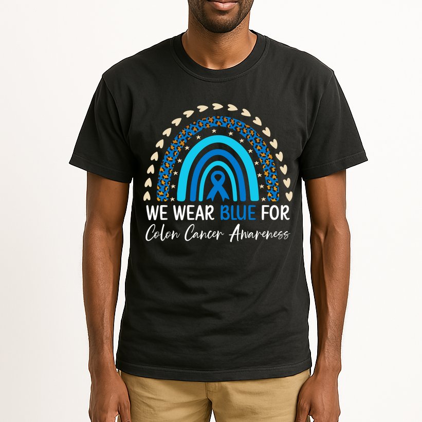 We Wear Blue For Colon Cancer Awareness Tall T-Shirt