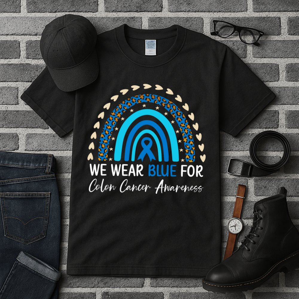 We Wear Blue For Colon Cancer Awareness Tall T-Shirt