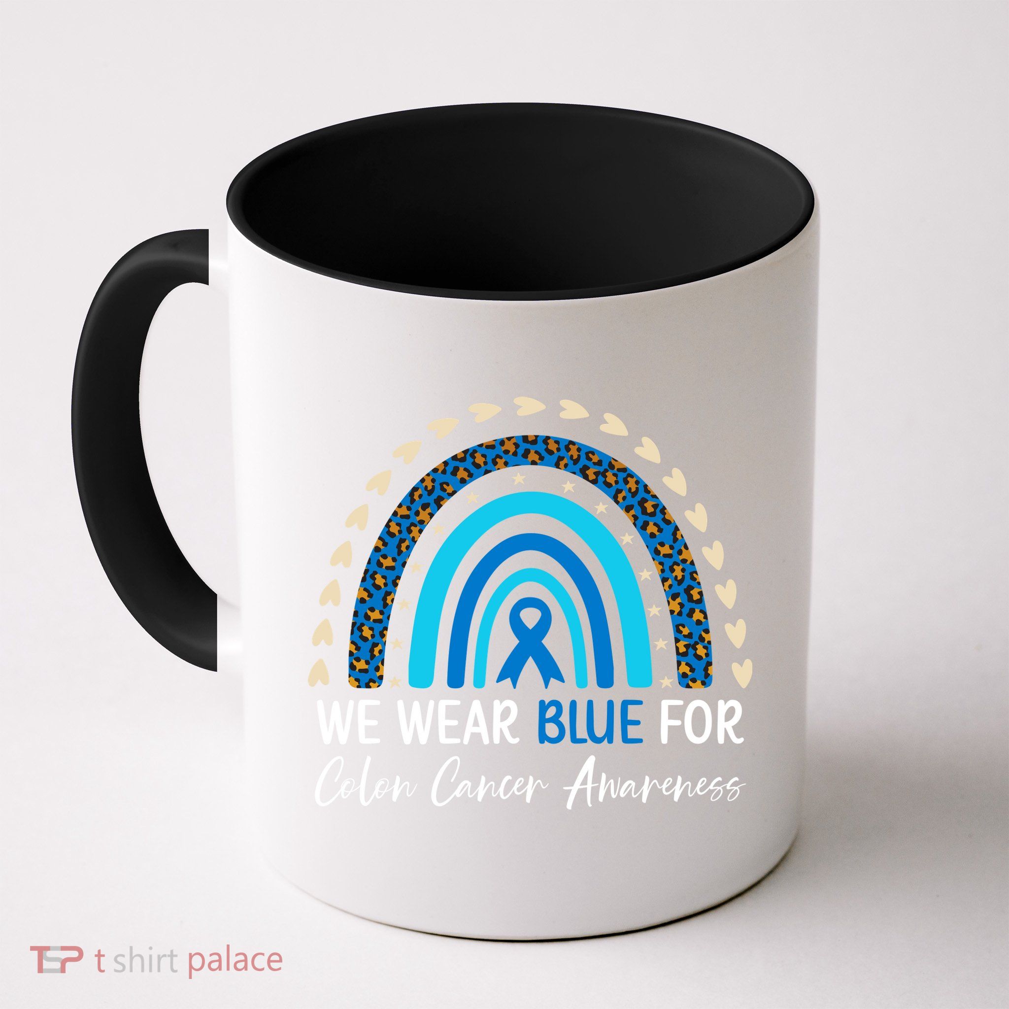 We Wear Blue For Colon Cancer Awareness Mug