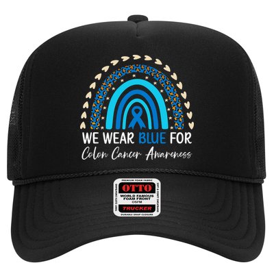 We Wear Blue For Colon Cancer Awareness Trucker Hat