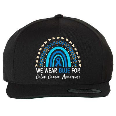 We Wear Blue For Colon Cancer Awareness Wool Snapback Cap
