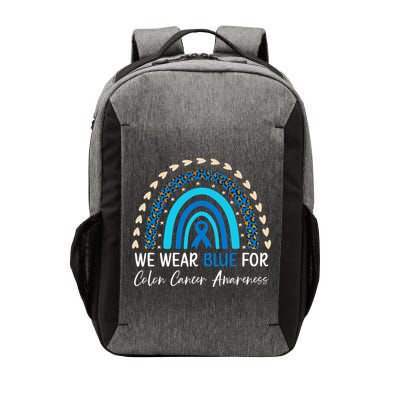 We Wear Blue For Colon Cancer Awareness Vector Backpack