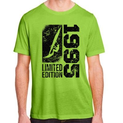 Windsurfer Windsurf Board Vintage 1995 Birthday Windsurfing Adult ChromaSoft Performance T-Shirt