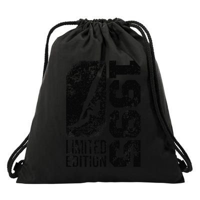 Windsurfer Windsurf Board Vintage 1995 Birthday Windsurfing Drawstring Bag