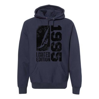 Windsurfer Windsurf Board Vintage 1995 Birthday Windsurfing Premium Hoodie