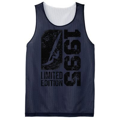 Windsurfer Windsurf Board Vintage 1995 Birthday Windsurfing Mesh Reversible Basketball Jersey Tank