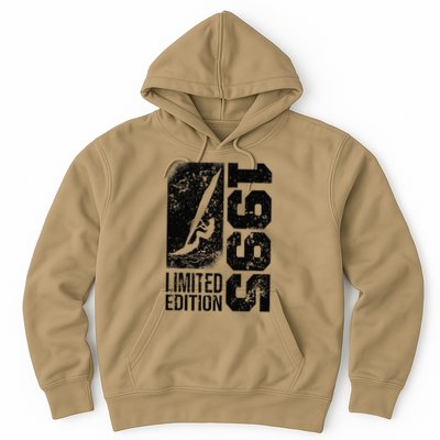 Windsurfer Windsurf Board Vintage 1995 Birthday Windsurfing Hoodie