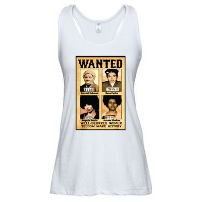 Wanted Well Behaved Women Seldom Make History Ladies Essential Flowy Tank