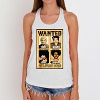 Wanted Well Behaved Women Seldom Make History Women's Knotted Racerback Tank