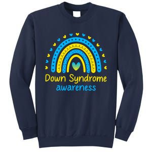 We Wear Blue And Yellow Down Syndrome Awareness Sweatshirt