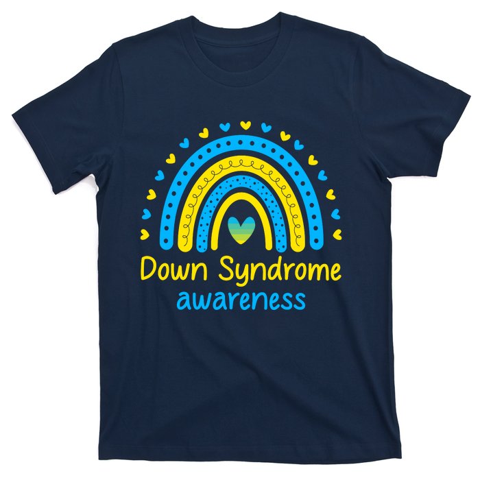 We Wear Blue And Yellow Down Syndrome Awareness T-Shirt