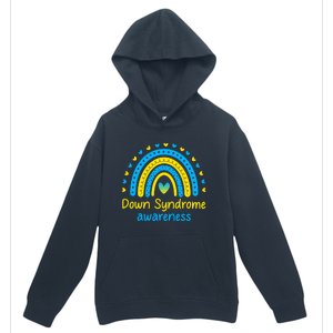 We Wear Blue And Yellow Down Syndrome Awareness Urban Pullover Hoodie