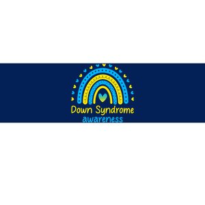 We Wear Blue And Yellow Down Syndrome Awareness Bumper Sticker