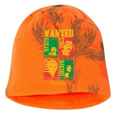 Wanted Well Behaved Cool Black History Month Gift Kati - Camo Knit Beanie