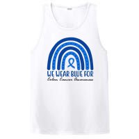 We Wear Blue For Colon Cancer Awareness Rainbow Ribbon PosiCharge Competitor Tank