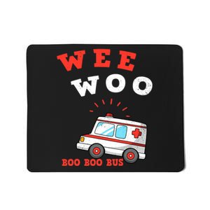 Wee Woo Boo Boo Bus Ambulance Funny EMS EMT Paramedic Gift Mousepad