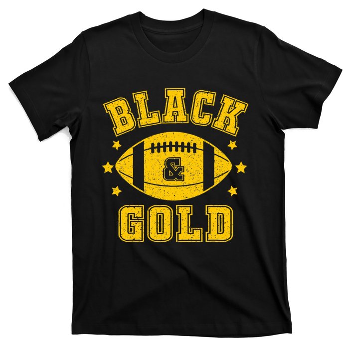 We Wear Black And Gold School Spirit T-Shirt