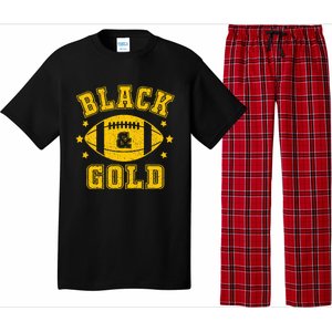 We Wear Black And Gold School Spirit Pajama Set