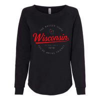 Wisconsin Wi Badger State YouRe Among Friends In Wisconsin Womens California Wash Sweatshirt