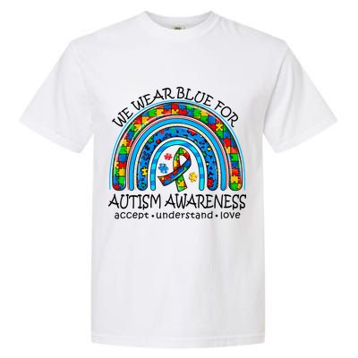 We Wear Blue For Autism Awareness Garment-Dyed Heavyweight T-Shirt