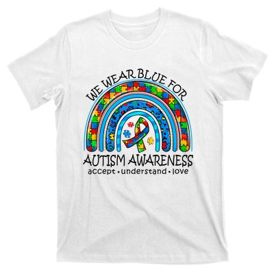 We Wear Blue For Autism Awareness T-Shirt