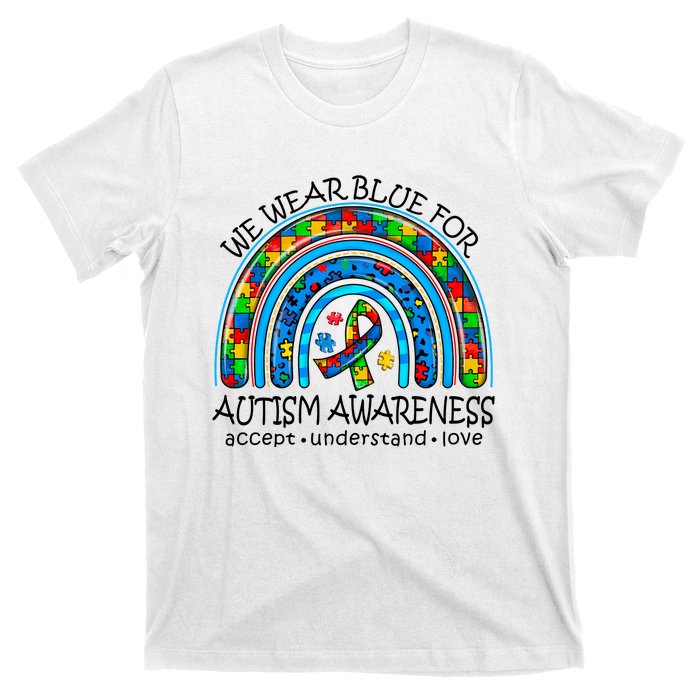 We Wear Blue For Autism Awareness T-Shirt