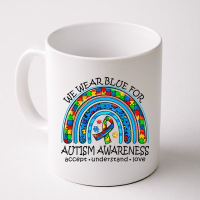 We Wear Blue For Autism Awareness Mug