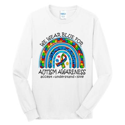 We Wear Blue For Autism Awareness Tall Long Sleeve T-Shirt