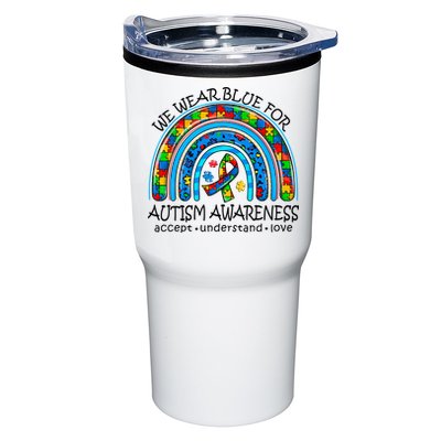 We Wear Blue For Autism Awareness Tumbler