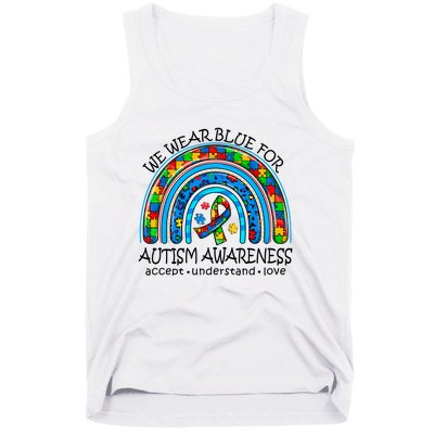 We Wear Blue For Autism Awareness Tank Top