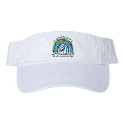 We Wear Blue For Autism Awareness Visor