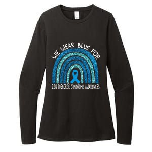 We Wear Blue For 22q Digeorge Syndrom Awareness Rainbow Gift Womens CVC Long Sleeve Shirt