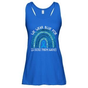 We Wear Blue For 22q Digeorge Syndrom Awareness Rainbow Gift Ladies Essential Flowy Tank