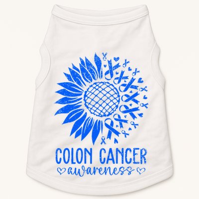 We Wear Blue Colon Cancer Awareness Colorectal Cancer Month Doggie Tank